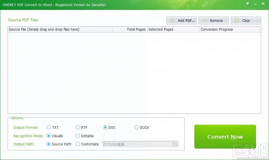 ONEKEY PDF Convert to Word下载